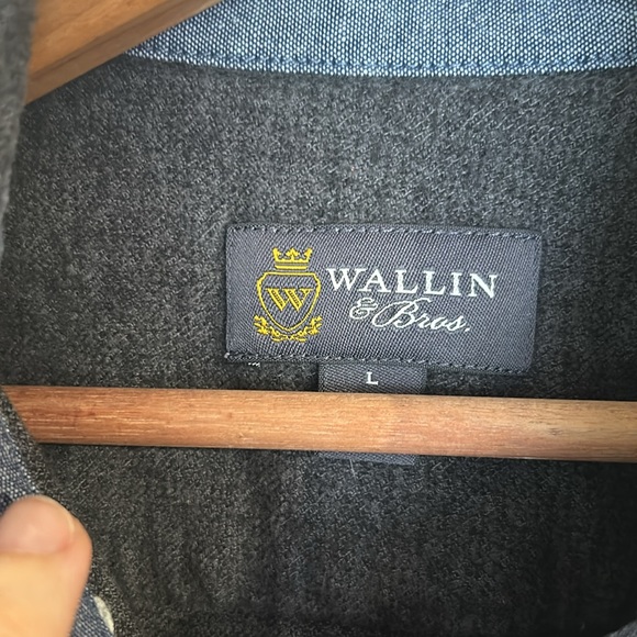 Wallin and Bros Flannel Dark Gray - Picture 3 of 9